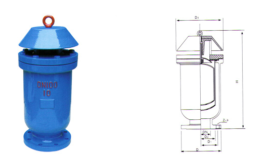 KP-10快速排氣閥結構圖
