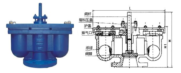 QB2雙口快速排氣閥結構圖