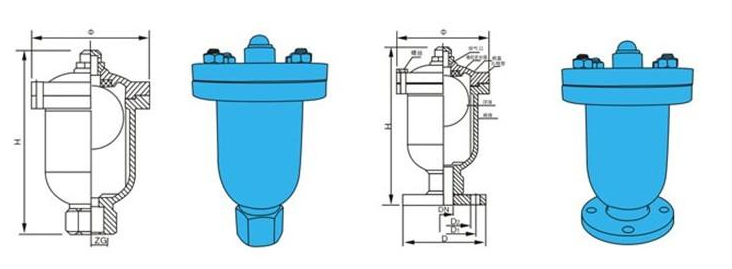 QB1單口自動排氣閥結構圖