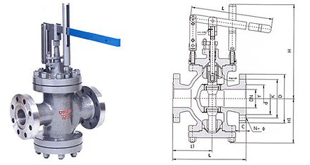 Y45H杠桿式減壓閥結構圖