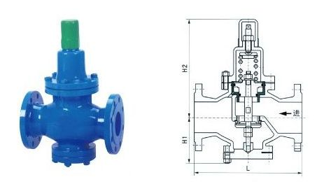 Y42X水用減壓閥結構圖