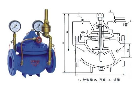 800X壓差旁通平衡閥結構圖