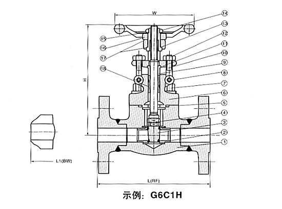 法蘭式鍛鋼閘閥 150Lb-600Lb