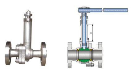低溫球閥結構圖