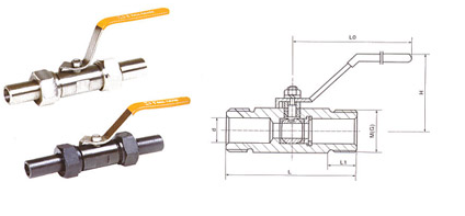 廣式外螺紋球閥,對焊球閥結構圖